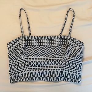 Black and White Tribal Print top from Urban Outfitters, size S
